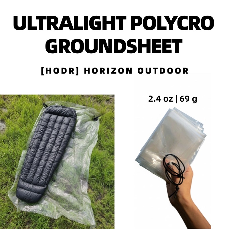 Outdoor Camping Tarp - [HODR GEAR]Ultralight Polycro Groundsheet 69g —