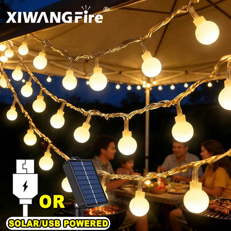 3-10M Solar/USB/Battery String - Outdoor Camping Tent recension och pris