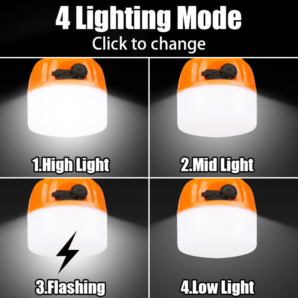 Portable Mini Camping Lamp 4 L - Outdoor Camping Tent recension och pris