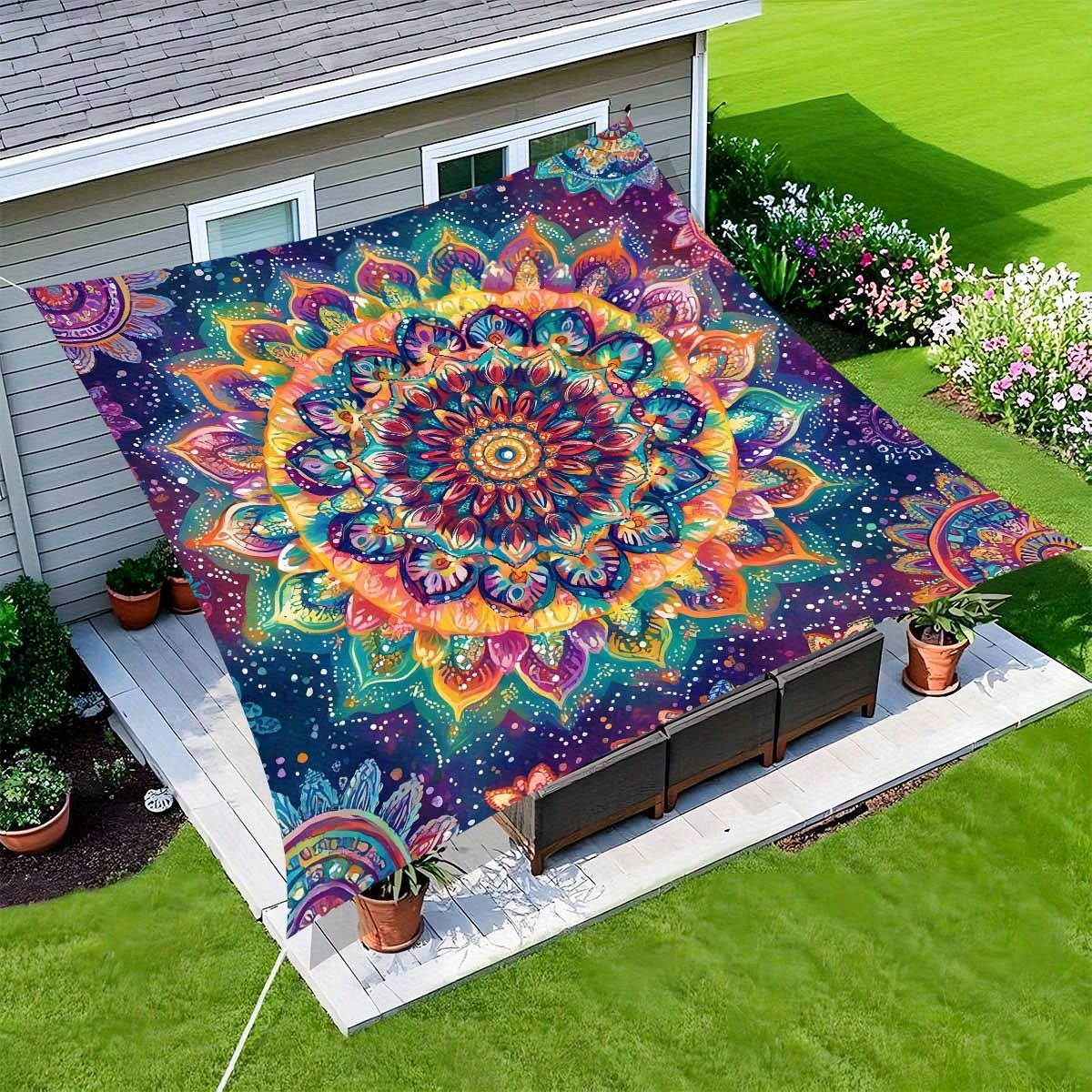 Color Flower Camping Sunshade  - Outdoor Camping Tarp recension och pris