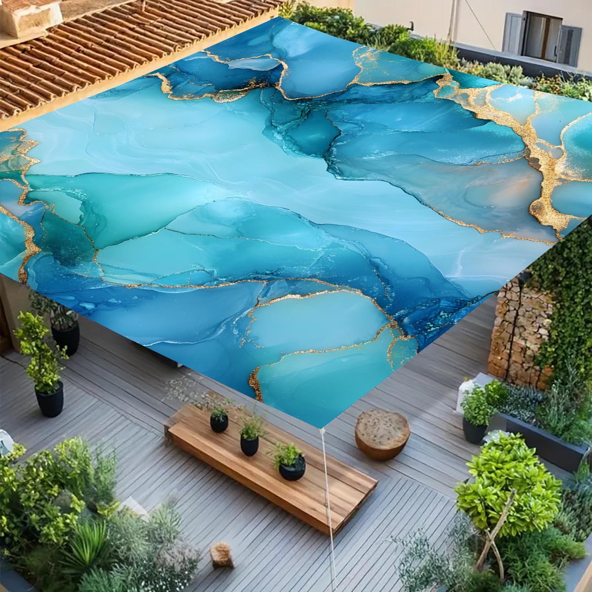Color Flower Camping Sunshade  - Outdoor Camping Tarp recension och pris