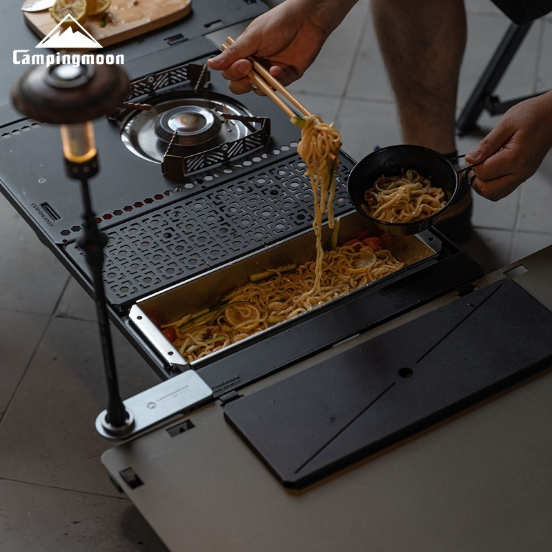CAMPINGMOON CK-11 Stainless St - Outdoor Camping Table With Storage recension och pris