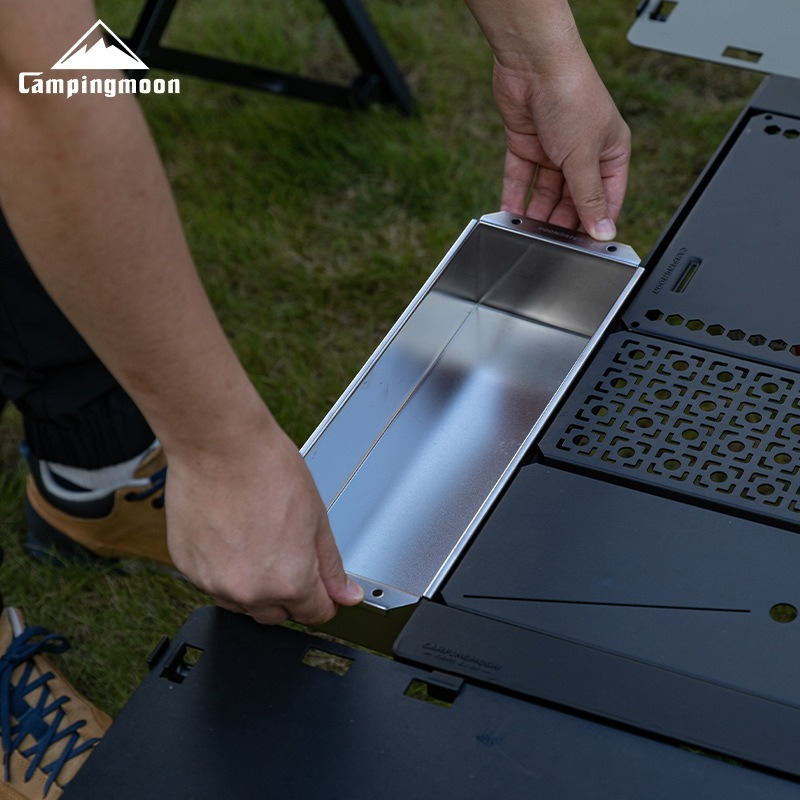 CAMPINGMOON CK-11 Stainless St - Outdoor Camping Table With Storage recension och pris