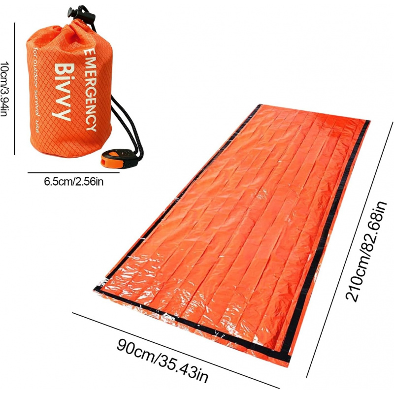 2 Pack Emergency Sleeping Bag, - Bivvy Bag Emergency recension och pris