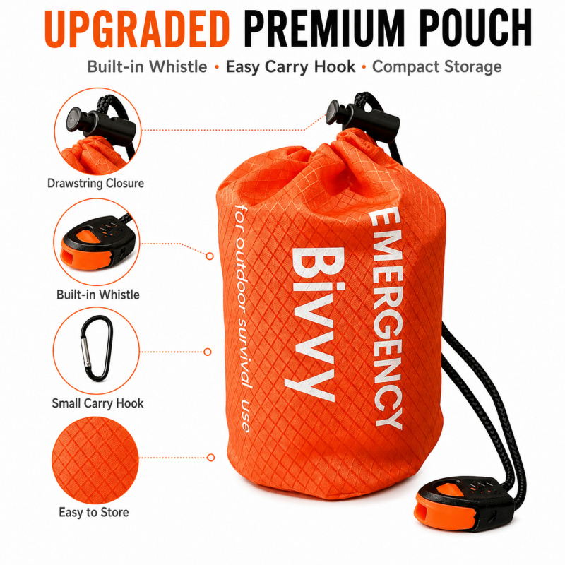 2 Pack Emergency Sleeping Bag, - Bivvy Bag Emergency recension och pris