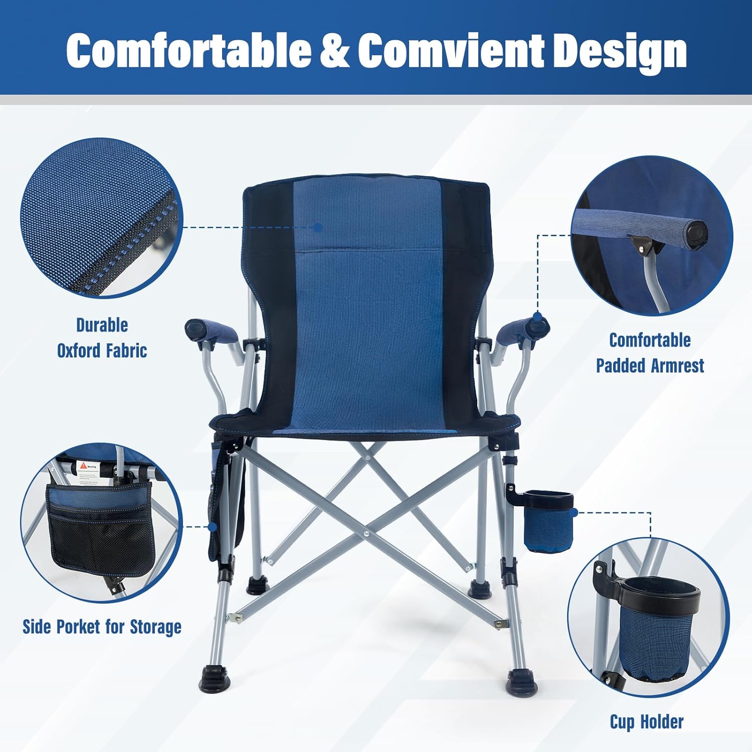Factory Wholesale Outdoor Port - Folding Chair recension och pris