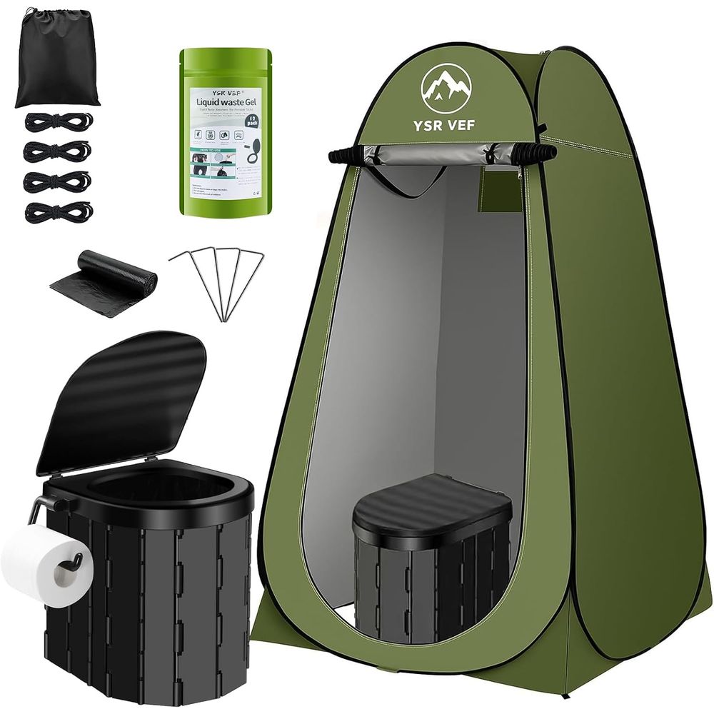 Portable Toilet Kit, Camping T - Outdoor Camping Tent recension och pris