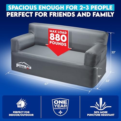 Pittman - Inflatable Couch wit - Outdoor Camping Couch recension och pris
