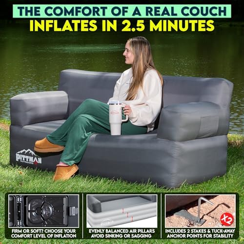 Pittman - Inflatable Couch wit - Outdoor Camping Couch recension och pris