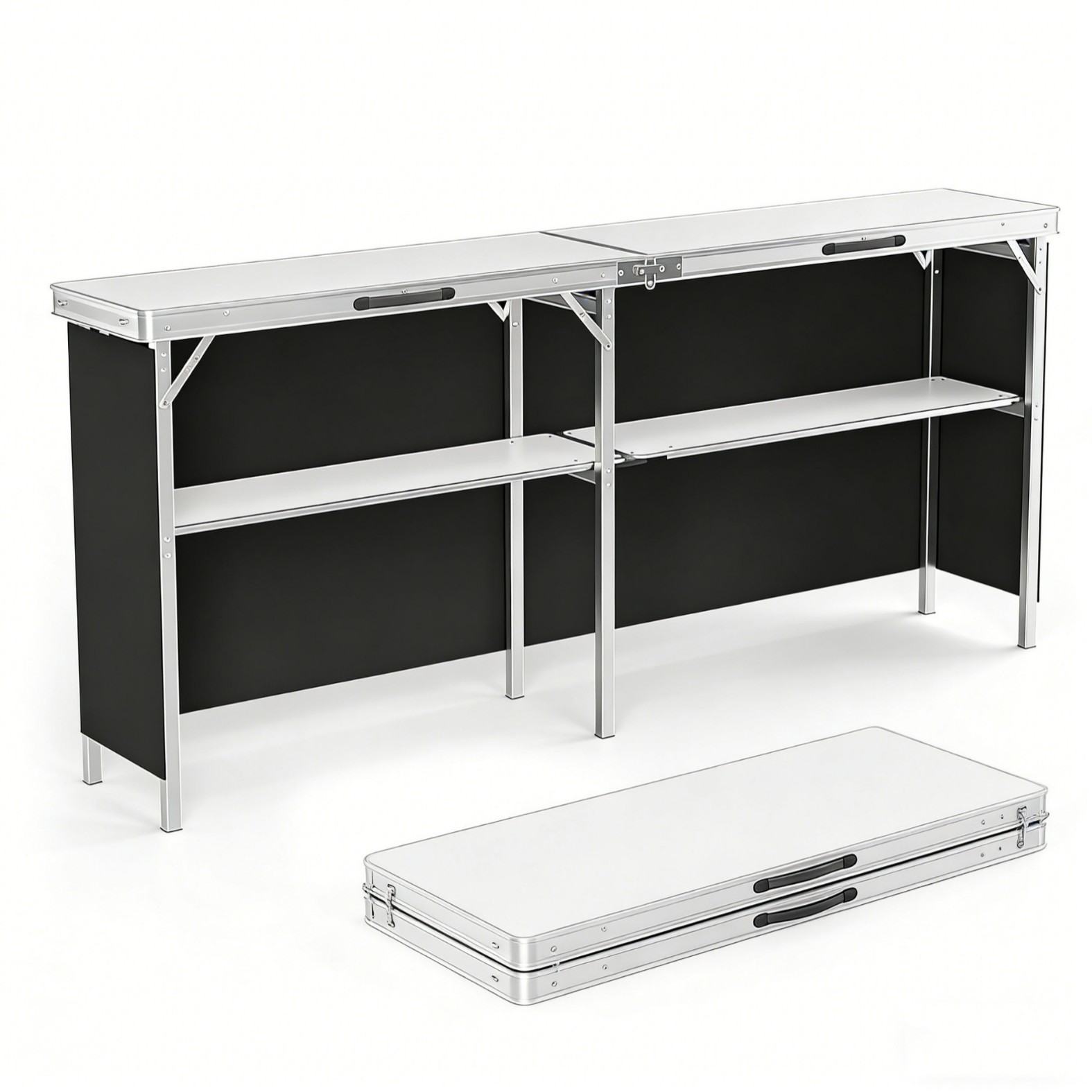 Aluminum Alloy Outdoor Folding - Outdoor Camping Table With Storage recension och pris