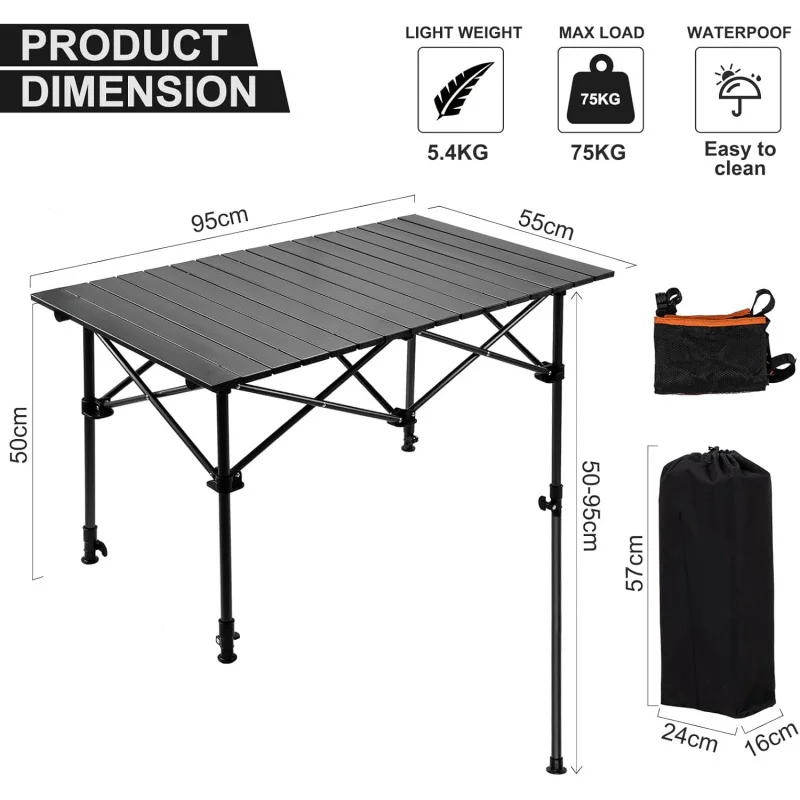 Camping Table with Storage Bas - Outdoor Camping Table With Storage recension och pris