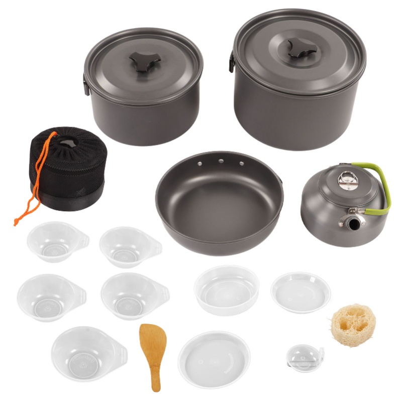 Camping Cookware Kit Portable  - Outdoor Camping Kettle recension och pris
