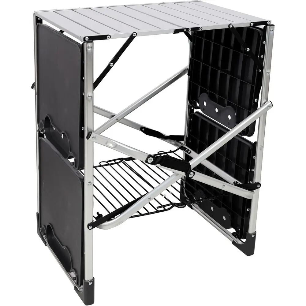 Portable Outdoor Kitchen Table - Outdoor Camping Table With Storage recension och pris