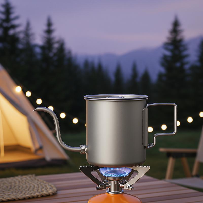 Pure Titanium Gooseneck Pour O - Outdoor Camping Kettle recension och pris