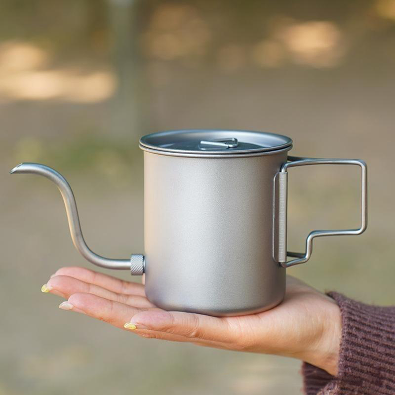 Pure Titanium Gooseneck Pour O - Outdoor Camping Kettle recension och pris