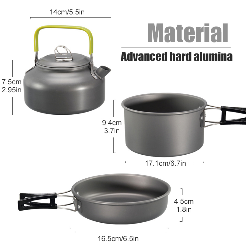 WESTTUNE Camping Cookware Kit  - Outdoor Camping Kettle recension och pris