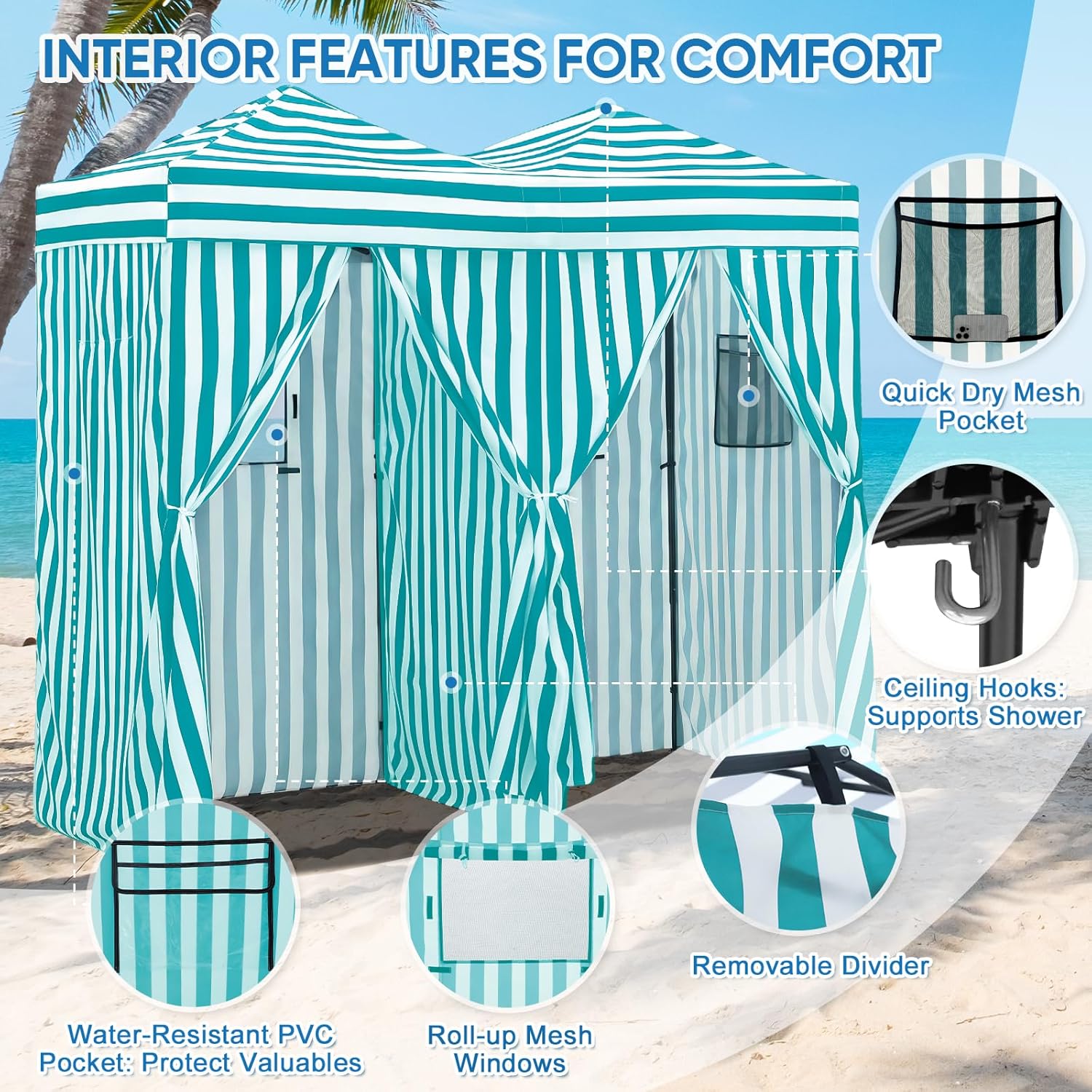 Outdoor Portable 2-Room Pop Ch - Outdoor Camping Tent recension och pris