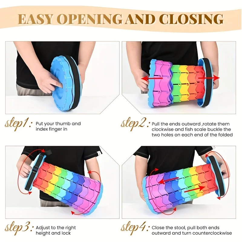 Rainbow Telescopic Camping Sto - Folding Chair recension och pris