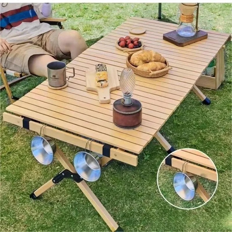 Barbecue Camping Egg Roll Stor - Outdoor Camping Table With Storage recension och pris