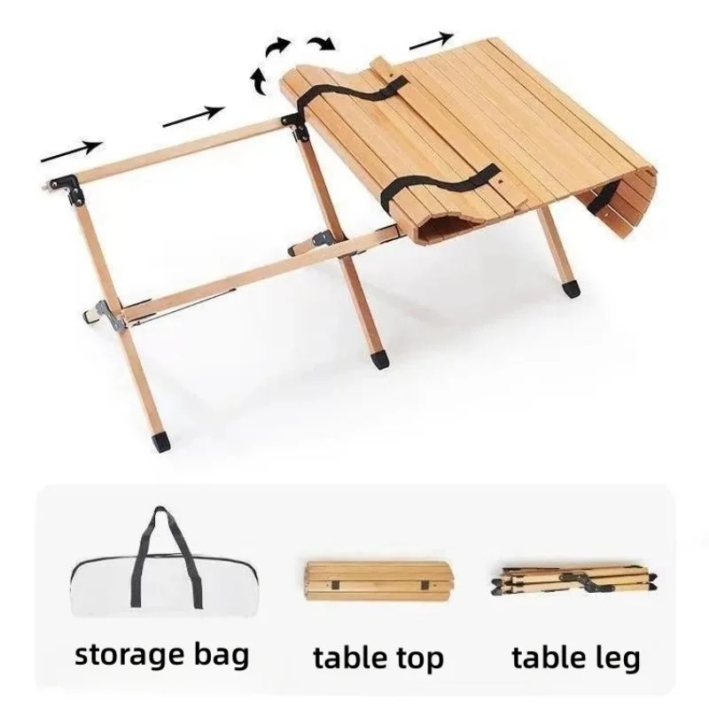 Barbecue Camping Egg Roll Stor - Outdoor Camping Table With Storage recension och pris
