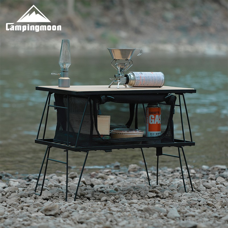 CAMPINGMOON T-230 Portable Mul - Outdoor Camping Table With Storage recension och pris