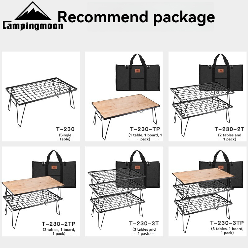 CAMPINGMOON T-230 Portable Mul - Outdoor Camping Table With Storage recension och pris