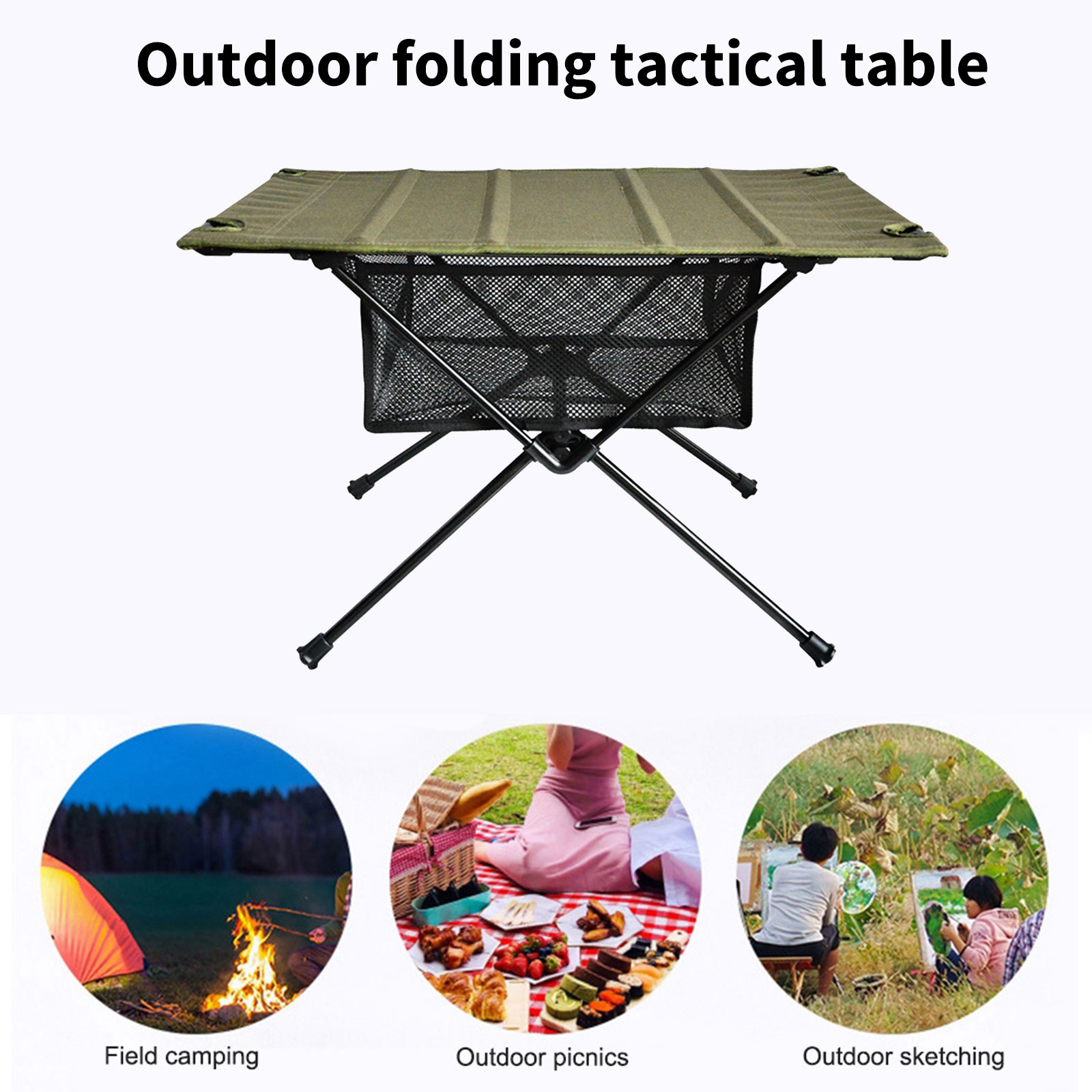 Camping Foldable Table Storage - Outdoor Camping Table With Storage recension och pris