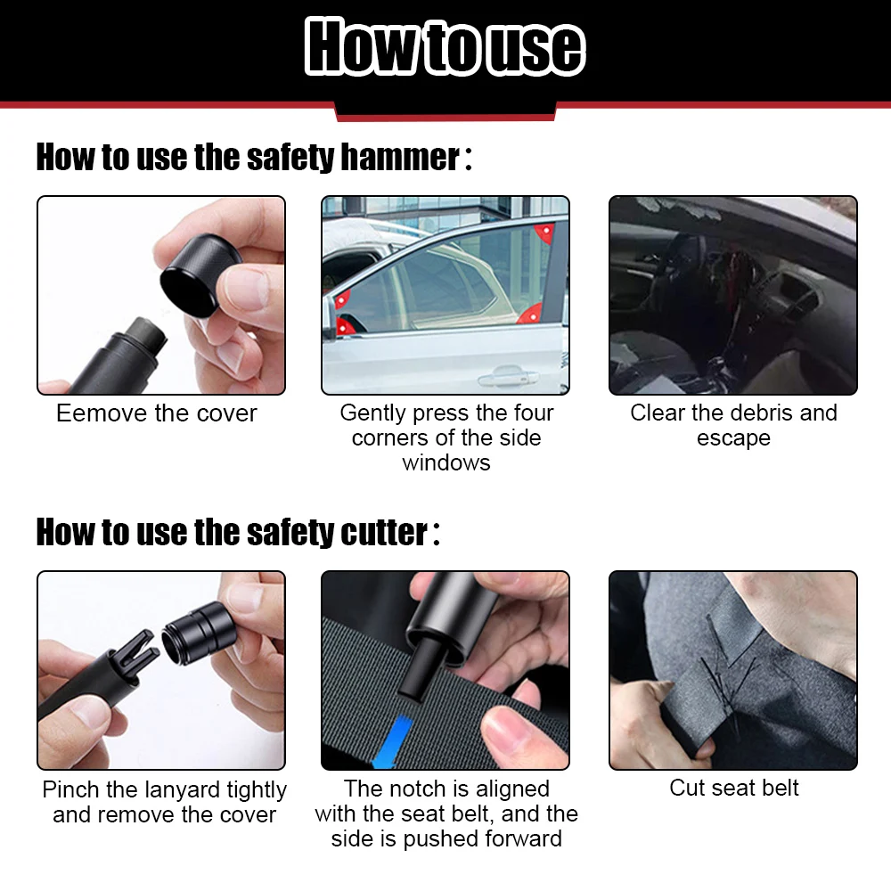 2 In 1 Car Safety Hammer Emerg - Bivvy Bag Emergency recension och pris