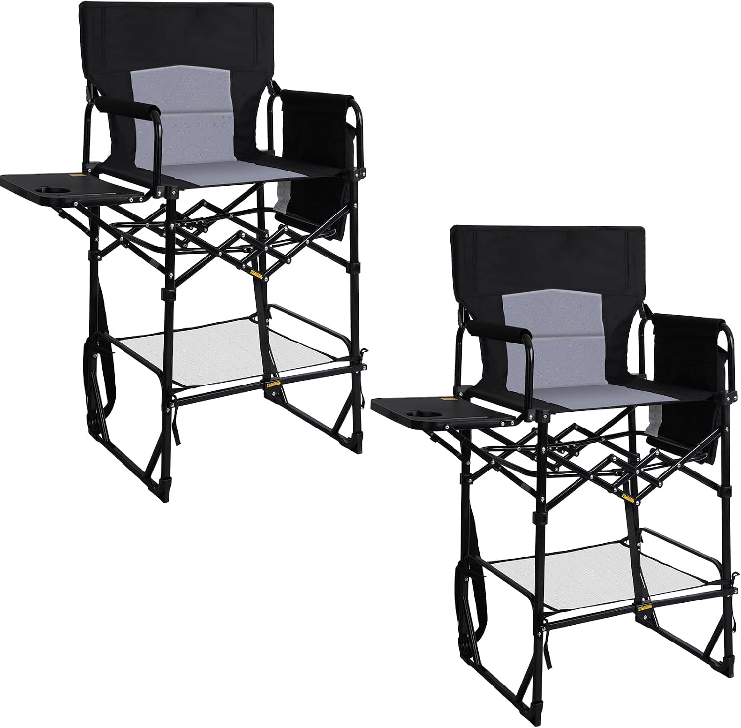 2 Pack Extra Tall Folding Camp - Outdoor Camping Table With Storage recension och pris