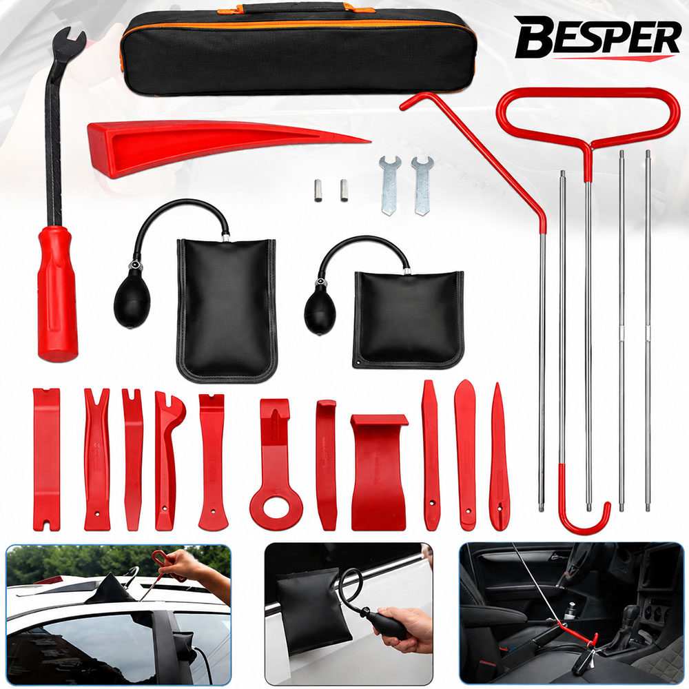 43/25/17Pcs Car Air Wedge Pump - Bivvy Bag Emergency recension och pris