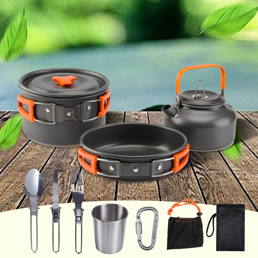 Camping Cookware Kit Kettle Po - Outdoor Camping Kettle recension och pris