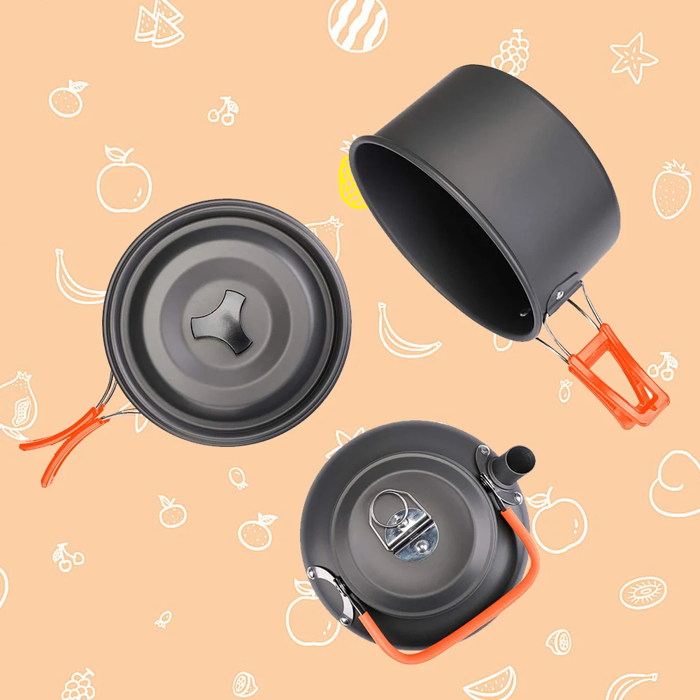 Camping Cookware Kit Kettle Po - Outdoor Camping Kettle recension och pris