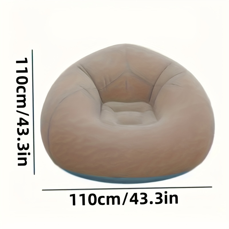Flocked PVC Inflatable Sofa Ch - Outdoor Camping Couch recension och pris